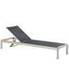 Beliani Gartenmöbel Aluminium Sonnenliege - Modernes Sonnenbett FOSSAT...