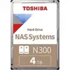 Toshiba N300 NAS, 4 TB, 7200 RPM, 256 MB, 3.5", Serial ATA III