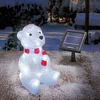 esotec Solarleuchte für außen Eisbär Willy Gartenfigur Weihnachten IP4...