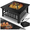 KESSER Feuerschale, Feuerstelle mit Grillrost Grillzange Feuerschale 8...