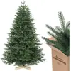 SALCAR Künstlicher Weihnachtsbaum Nordmanntanne 180 cm mit Holzständer...