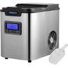 AREBOS Eiswürfelmaschine 2,2L Wassertank 3 Eiswürfelgrößen 12 kg/24h T...
