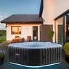 AREBOS Whirlpool, In- & Outdoor, mit LED, aufblasbar, quadratisch, 600...