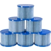 AREBOS Poolfilter 6x Kartuschen | Filter für Spa & Whirlpool | Blau