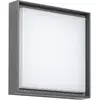 DOTLUX WALLsquare LED-Außenleuchte, dunkelgrau, 25 x 25 cm