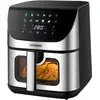 Steinborg Heißluftfritteuse 8 Liter 4 in 1 Mini Backofen Grillen Backe...