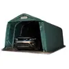 INTENT24 Garagenzelt Carport 3,3 x 7,2 m in grün Unterstand Lagerzelt ...
