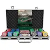 Poker Koffer mit 300 Clay Pokerchips "Tony" mit Werten