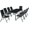 tectake® Aluminium Sitzgruppe 8+1
