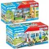 PLAYMOBIL 2er-Set Schulbus + Klimakunde