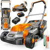 MASKO® Akku Rasenmäher ECO-X10 4Ah Li-Ion, 33/37/43cm Schnittbreite, i...