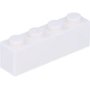 LEGO 250 Steine 1x4, Weiß