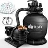 tillvex Sandfilteranlage Pool 10 m³/h inkl. 800g Filterbälle schwarz |...