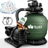 tillvex® Sandfilteranlage Pool Grün 13.200L/h bis 40.000L + 1200g Filt...