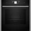 Neff B64FT33N0, Backofen Einbau, Schwarz, Silber