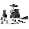 Bosch Hausgeräte MFWS440B, Fleischwolf, Schwarz, Silber