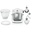 Bosch Hausgeräte Serie 6 Stand Mixer, Küchenmaschine, Weiss, Silber