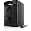 Bosch Serie 6 MAFD661B7, Heißluftfritteuse, 12 l, Doppel, Schwarz, Ber...