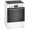 Bosch Serie 4 HKR39C220, Freistehender Herd, Weiß, Drehregler, Berühru...