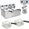 Doppelkammer-Elektrofritteuse TIMER 2x9L