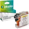 Inkadoo, Druckerpatrone, Kompatibel Tinte für Brother LC-12 (Y)