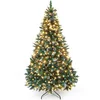 Yorbay Künstlicher Weihnachtsbaum Künstlicher Tannenbaum mit LED Beleu...