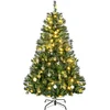 HOMCOM Weihnachtsbaum Tannenbaum mit Deko 120 LEDs 511 Spitzen Ø95 cm ...