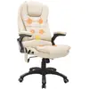 HOMCOM Massagesessel Bürostuhl Chefsessel mit 6-Punkt Vibrationsmassag...