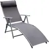 Outsunny Gartenliege Liegestuhl klappbar verstellbar mit Kissen, Sonne...