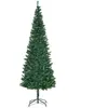 HOMCOM Weihnachtsbaum 2,1 m Christbaum Kunsttanne zerlegbar mit Stände...