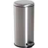 HOMCOM HOMdotCOM HOMdotCOM Treteimer Edelstahl silber 30L