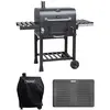 TAINO HERO XL Holzkohlegrill Set Abdeckhaube Grillplatte Smoker Grillw...
