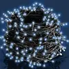 Monzana LED Lichterkette Outdoor 100 LEDs Blau Batterie Timer