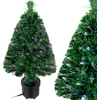 CASARIA® Weihnachtsbaum künstlich 66 cm Klein Tisch Topf Glasfaser mit...