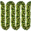 Deuba Kunstgirlande, Casaria, Höhe 28 cm, Weihnachtsgirlande 5m 100 LE...
