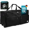 MONZANA® Reisetasche mit Rollen 160L 85x43x44cm schwarz