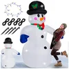 monzana Schneemann, Aufblasbarer XXL 240cm LED Beleuchtet Befestigungs...
