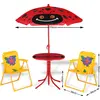 SPIELWERK Kindersitzgruppe Garten mit Sonnenschirm höhenverstellbar 2x