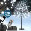 MONZANA Kirschblütenbaum 220 cm 220 LED Kaltweiß Lichterbaum