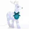 monzana Deuba Dekofigur, Acryl Figur mit LED Hirsch 32x25x9cm Groß Wei...