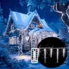 MONZANA® Eiszapfen Lichterkette Außen 40 LED Weiß 10,5M