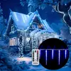 MONZANA® Eiszapfen Lichterkette Außen 40 LED Blau 10,5M