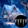 MONZANA® Lichterkette Eiszapfen LED Außen Innen 40 Zapfen Weihnachten ...