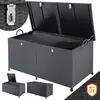 CASARIA Gartenbox Polyrattan, XXL, verstärkter Deckel, wasserdicht 625...