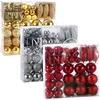 DEUBA Weihnachtsbaumkugeln Weihnachtsbaumschmuck 102 tlg  3/4/6/8cm go...