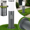 MONZANA® Außenleuchte Edelstahl 50cm E27 Fassung IP44 Wetterfest Garte...