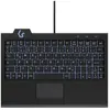Keysonic KSK-3210ELU Super-Mini Tastatur, Kabelgebunden Hintergrundbel...