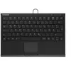 Keysonic KSK-5211ELU Mini Tastatur, Kabelgebunden Hintergrundbeleuchtu...