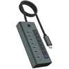 ICY BOX IB-HUB1457-C31 7-Port USB Type-C Hub 3.2 Gen 2, blaugrau