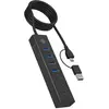 Icy Box 7-Port USB 3.2 Gen 1 Hub 3x USB Type-C 4x USB Type-A